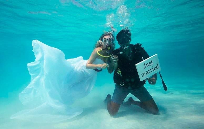 Underwater Wedding at Andaman Islands