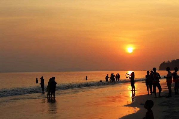 Sunset at Radhanagar Beach 