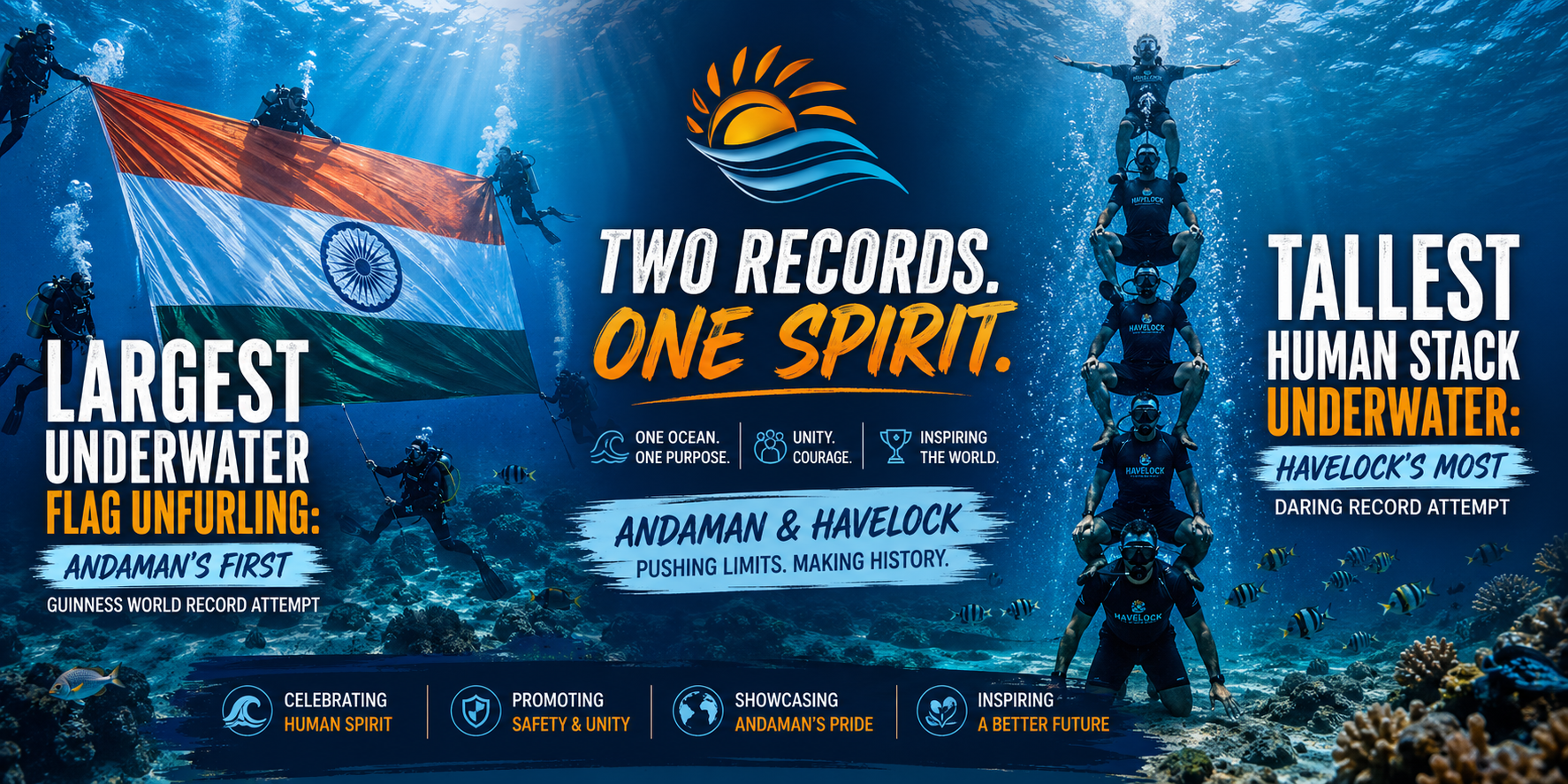 Tallest Human Stack Underwater Havelock’s Most Daring Record-1