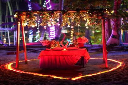Deluxe Cottage with Candle Light Dinner- Twinkle setup